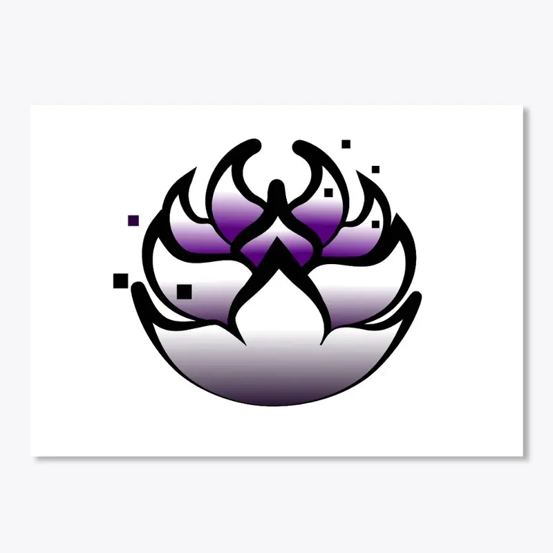 Digital Lotus Sticker